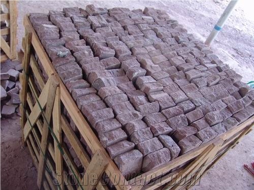 Granite Red Cube Stone (low Price)