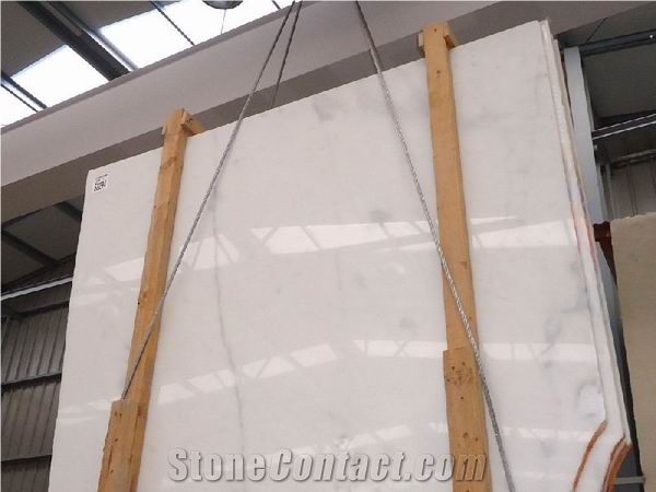 Polished Blanco Ibiza Marble Slab(own Factory)