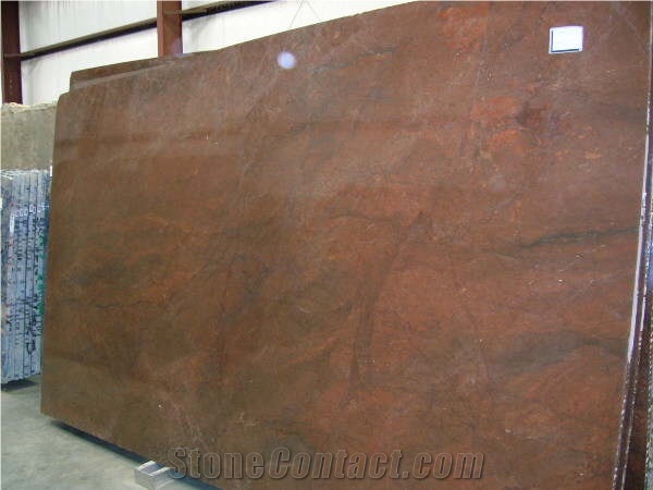 Polished Chocolate Brown Granite Slab(own Factory)