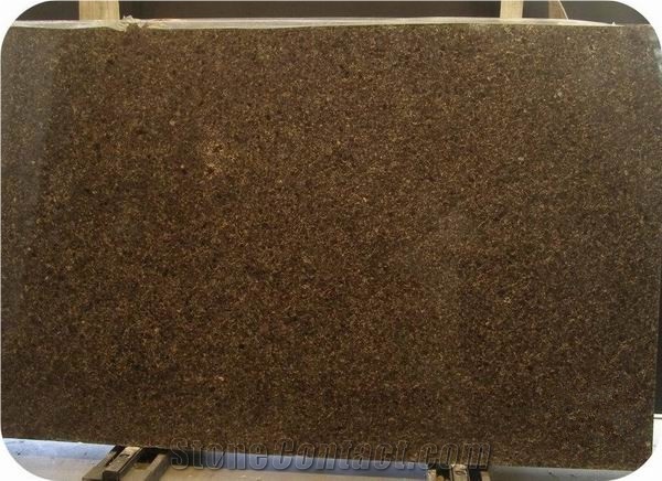 Polished Coffee Brown Granite Slab(own Factory)
