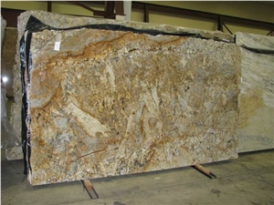 Polished Desert Gold Granite Slab(own Factory)