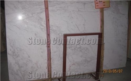 Polished Dramas White Marble Slab(own Factory)