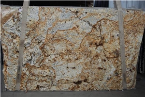 Polished Golden Silver Granite Slab(good Polished) Polished Golden Silver Granite Slab(good Polished)