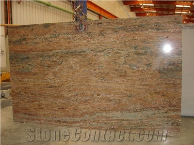 Polished Lady Dream Granite Slab(own Factory)