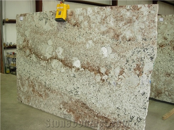 Polished Spring White Granite Slab(good Thickness)