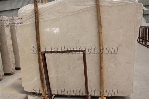 Polished Troya Beige Marble Slab(own Factory)