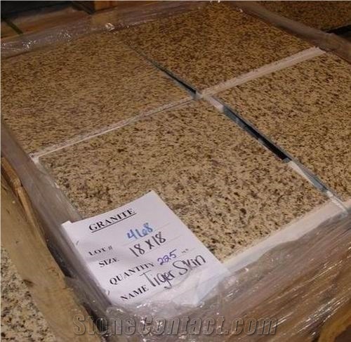 Tiger Skin Yellow Granite Tile(own Quarry)