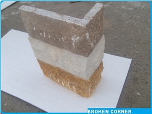 Travertine Wall Stone, Corner and Bricks
