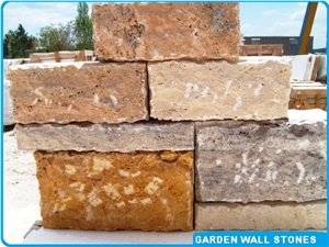Travertine Wall Stone, Corner and Bricks
