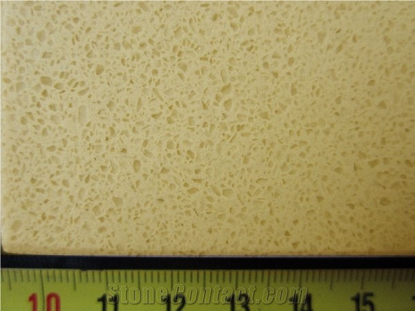 Beige Quartz Stone Tiles, Slabs