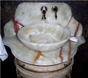 Light Green Onyx Basin