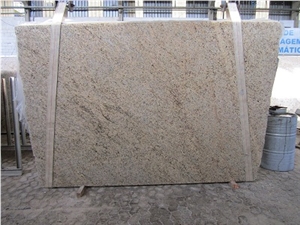 Amarelo Ornamental Yellow Granite Slabs, Giallo Ornamental Granite
