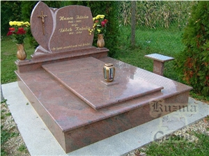 Multicolor Red Granite Monument