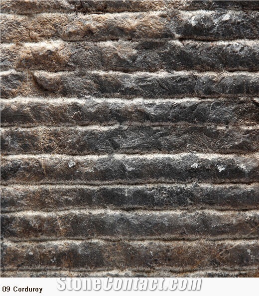 Rusty Manchu Caviar Limestone Slabs, China Brown Limestone