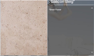 Gascogne Beige Small Flower, Limestone Slabs