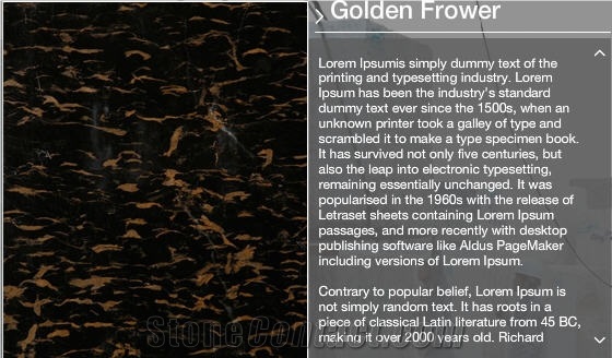 Golden Flower - Nero Port Laurent, China Nero Portoro Marble Slabs