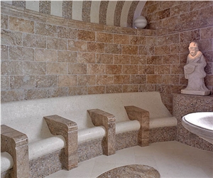 Travertino Macael Olivillo, Travertine Slabs