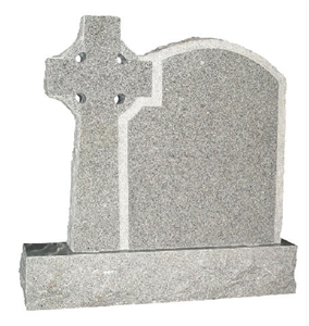 Jet 14 Headstone in G603 Granite, Grey Granite Jet 14 Headstone in G603 Granite, Grey Granite