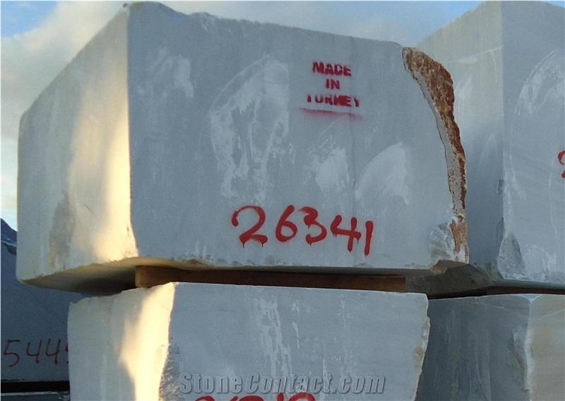 Kavala Gray Marble Blocks, Kavala Semi White Marble Block