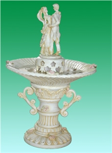 Feng Shui Fountain, White Marble Fountain