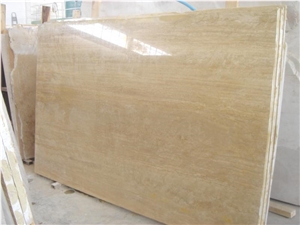 Denizli Light Travertine Slabs, Turkey Beige Travertine