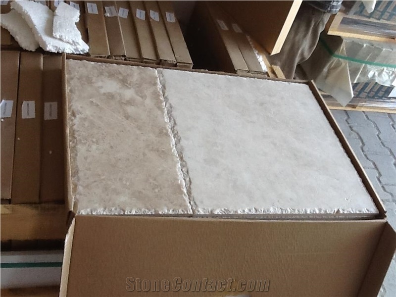 Travertine French Pattern Tiles, Turkey Beige Travertine