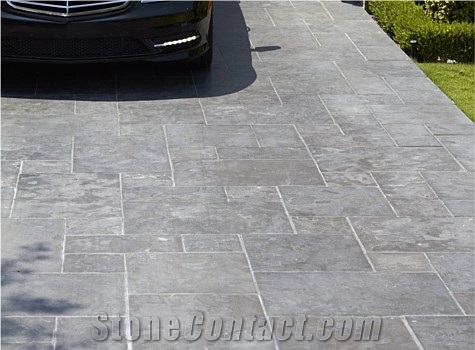 Premium Series Of Sawn Paving Stone, Indiana Gray Grey Limestone