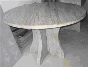 Raw Silk Table, Pink Granite Tables Raw Silk Table, Pink Granite Tables