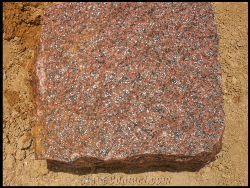 Rajsree Red Color Granite Blocks, Ilkal Red Granite Block