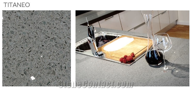 Titaneo Cuarzo - Quartz Stone Kitchen Top