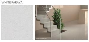 White Faraya Compact Marmol Staircase