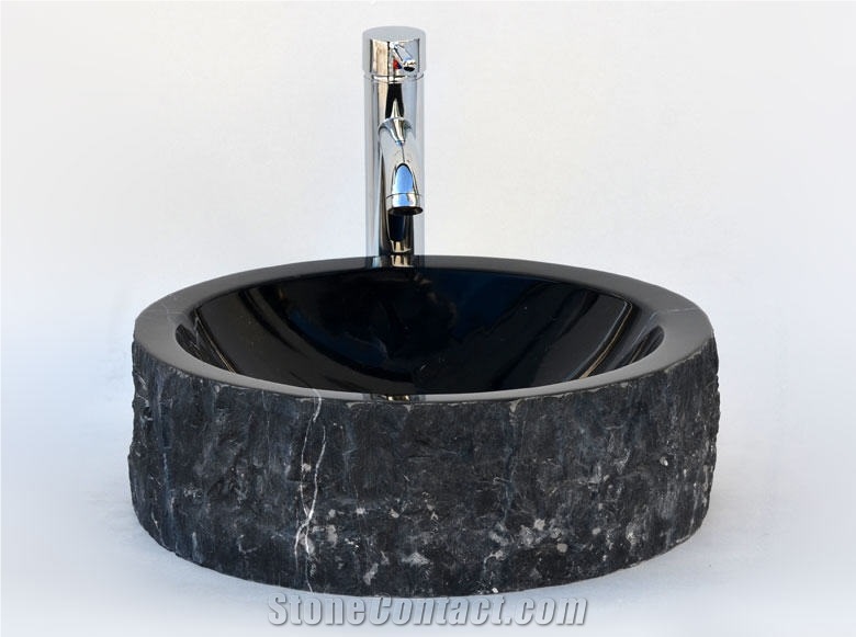 Wash Basin in Black Marble