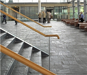 Brazilian Black Slate Stairs and Floors, Preta Ardosia Black Slate Brazilian Black Slate Stairs and Floors, Preta Ardosia Black Slate