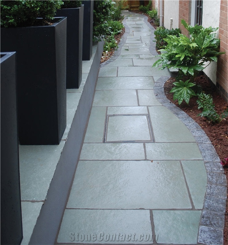Steel Blue Limestone Pavement