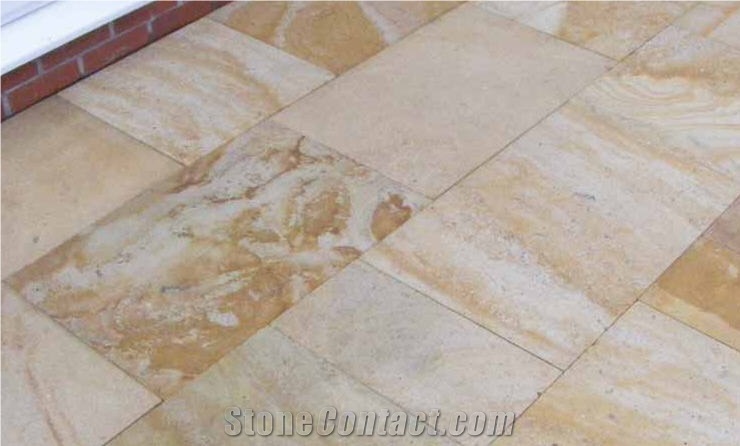 York Stone Pattern, Beige Sandstone Cobble, Pavers