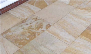 York Stone Pattern, Beige Sandstone Cobble, Pavers