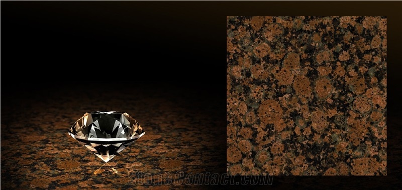 Baltic Brown Ed Granite Slabs, Finland Brown Granite