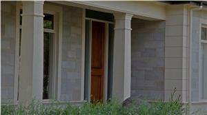 Dove Grey Textured Face Sandstone Walling, Beau Grey Sandstone