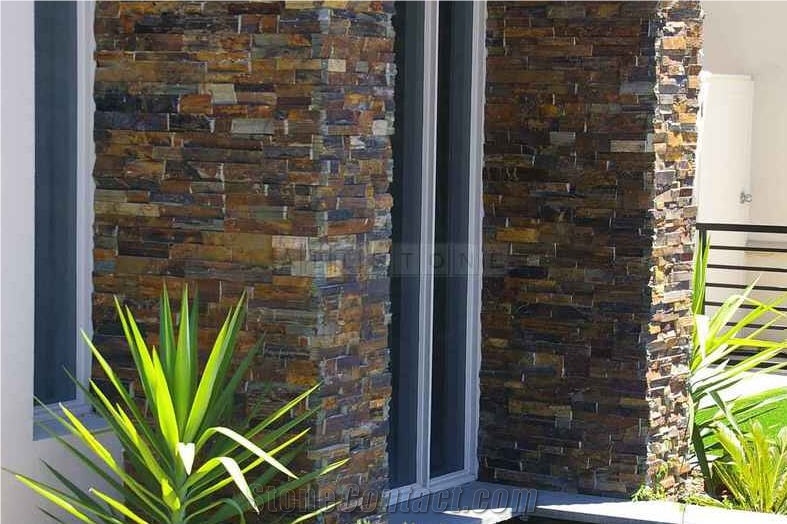 Ledgestone Old Adelaide Narrow Bookleaf Veneers, Blue Stone