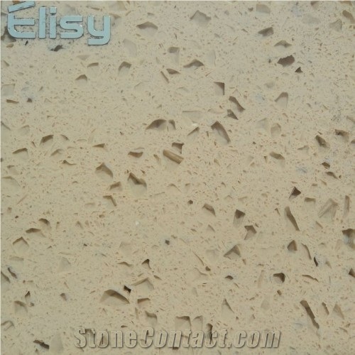Biege Quartz Stone Slab