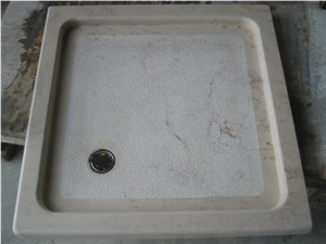 Apricena Filettato Shower Tray, Beige Limestone Apricena Filettato Shower Tray, Beige Limestone