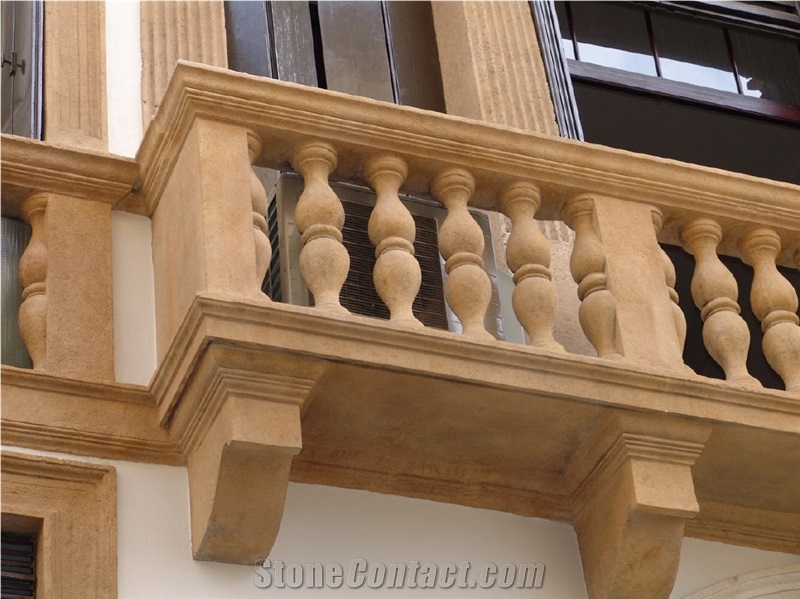 Arenite Gialla Balustrade, Railings, Yellow Sandstone