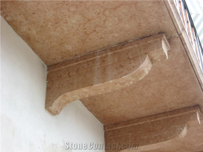Breccia Pernice Modiglioni, Red Limestone Building, Walling