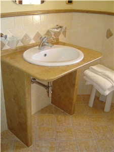 Giallo Reale Marble Vanity Top, Yellow Marble