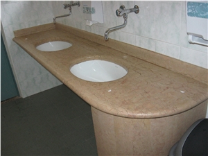 Pink Limestone Vanity Top, Pietra Di Assisi Pink Limestone