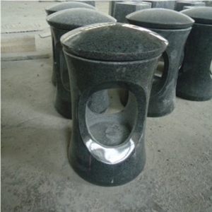 Monument Vases, G654 Black Granite