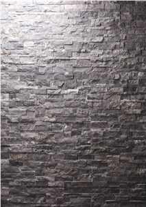 Titanium Black Broken Veneer, Quartzite Titanium Black Broken Veneer, Quartzite