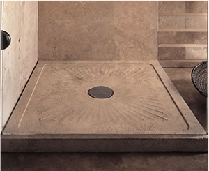 Beige Travertine Shower Base