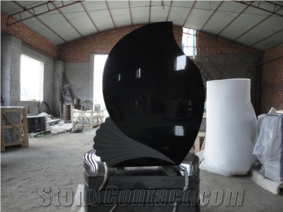 Shanxi Black Granite Tombstone,European Tombstone