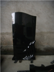 Shanxi Black Granite Tombstone